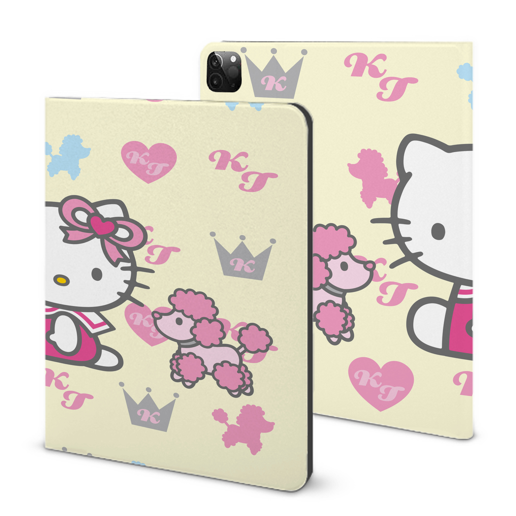 （画像用） Hello Kitty ハローキティ IPadケース ペンホルダー付き ブックスタイルデザイン